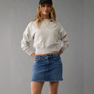 AE Stretch High-Waisted Perfect Denim Mini Skirt size 10